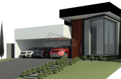 Casa térrea em fase final de construção e à venda no condomínio alphaville piracicaba com 217m² | 3 suítes com closet e 6 vagas de garagem.