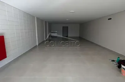 Sala comercial para locação no bairro vila rezende com 98 m² | amplo salão e 2 vagas de estacionamento.