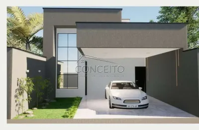 Casa térrea em construção à venda no condomínio recanto do piracicamirim com 140 m² | 3 dormitórios, sendo 1 suíte e 2 vagas de garagem cobertas.