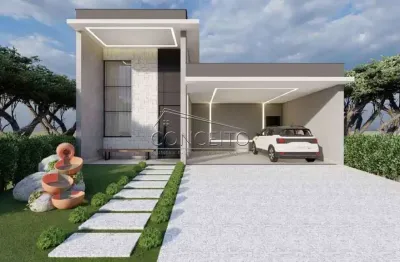 Casa térrea em construção à venda no condomínio residencial park unimep taquaral | 3 dormitórios, sendo 1 suíte com closet e 4 vagas de garagem