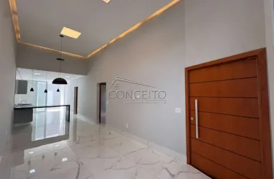 Casa térrea disponível para venda ou locação no Residencial Mônaco com área construída de 140 m² | 3 dormitórios, sendo 1 suíte e 4 vagas de garagem