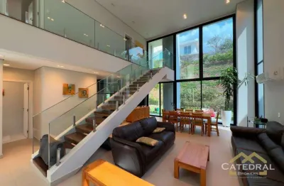 Casa em condomínio com 3 suítes, espaço gourmet e 6 vagas à venda – 293m² – residencial veduta, jundiaí/sp