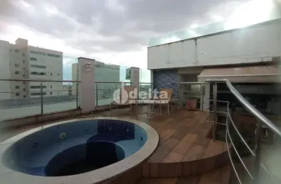 Cobertura  disponível para venda no bairro santa mônica em uberlândia-mg