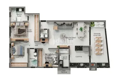 Apartamento disponível para venda no bairro granada em uberlândia-mg