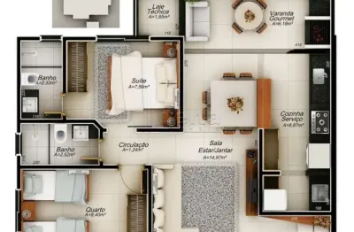 Apartamento disponível para venda no bairro santa mônica em uberlândia - mg