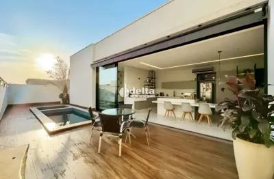 Casa em condomínio disponível para locação no bairro alphaville em uberlândia-mg