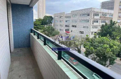 Vista para o mar - ponta da praia - todo amplo 174 mts2 uteis - 2 garagens -