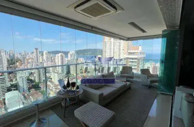 Alto  padrão - embaré - 1 por andar - vista panorâmica para o mar - semi-novo - lazer total com terraço gourmet