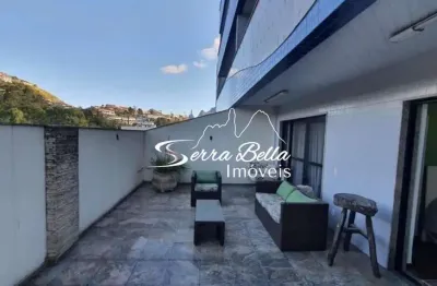 Apartamento com 3 dormitórios à venda, 135 m² por r$ 1.200.000,00 - várzea - teresópolis/rj