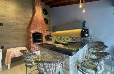 Casa com 2 dormitórios para alugar, 80 m² por r$ 3.055,00/mês - jardim boer ii - americana/sp