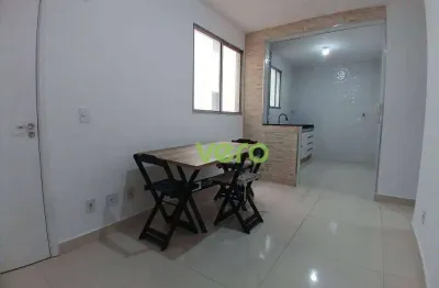 Apartamento com 2 dormitórios para alugar, 45 m² por R$ 1.805,84/mês - Loteamento Industrial Machadinho - Americana/SP