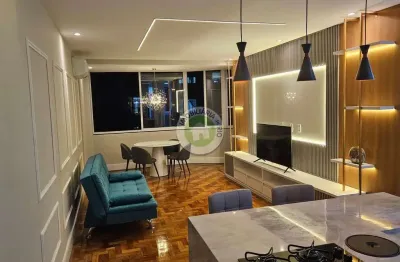 Apartamento de luxo à venda ou locação em copacabana, rio de janeiro - 4 quartos, 1 suíte, 2 salas, 3 banheiros - 110m².