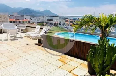 Rua salvador de mesquita- linda cobertura 320 m2 gleba a- recreio dos bandeirates