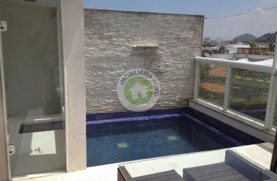 Jardim oceânico - encantadora cobertura duplex - 2ª quadra da praia