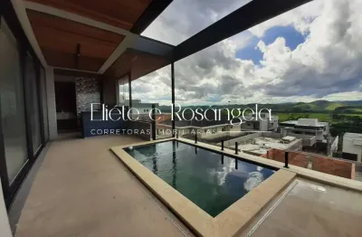 Sobrado com 4 suítes e lindíssima vista no residencial jaguary