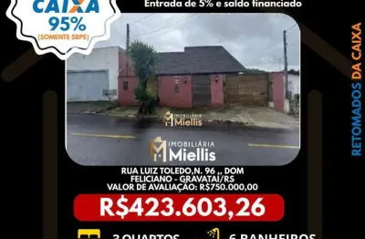 Imóvel retomado caixa no bairro dom feliciano em gravataí - oportunidade única!