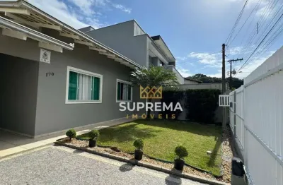 Casa plana com 2 dormitórios à venda, 131 m² por r$ 690.000 - petrópolis - joinville/sc