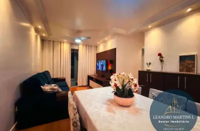 Apartamento à venda com 3 dormitórios e varanda em campo grande - sp