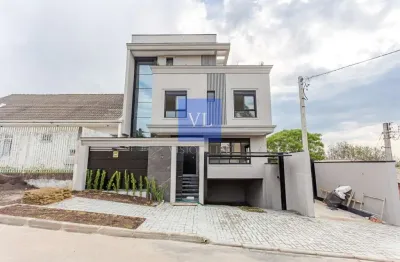 Sobrado triplex de alto padrão à venda no uberaba - curitiba/pr: 3 quartos, 3 suítes, 3 salas, 5 banheiros, 3 vagas de garagem!