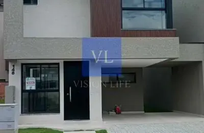 Residencial Vivendas do Parque: Casa à Venda em Santa Cândida, Curitiba-PR - 3 Quartos, 3 Suítes, 2 Vagas - 160m²