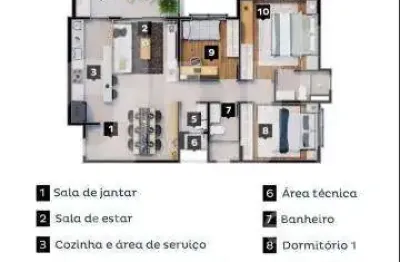 Apartamento com 3 quartos à venda na avenida rotary, 201, vila brandina, campinas, 91 m2 por r$ 1.600.000