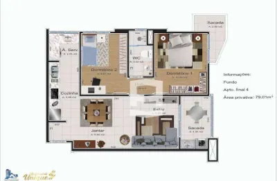 Apartamento com 2 dormitórios à venda, 58 m² por r$ 480.000,00 - barra funda - apucarana/pr