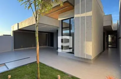 Casa com 3 dormitórios à venda, 208 m² por r$ 1.350.000 - jardim espanha de frente para o condomínio de alto padrão solar da toscana - apucarana/pr