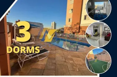 Apartamento à venda com 80m², 3 dormitórios e 2 vagas!!!