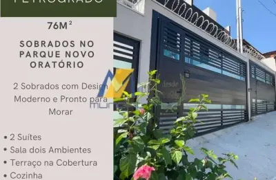 Vendo 2 sobrados com terraço no parque novo oratório