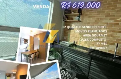 Apartamento com 2 quartos à venda na Vila Atlântica, Mongaguá 