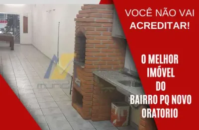???? excelente casa com 3 dormitórios, 2 vagas, á venda no parque novo oratório