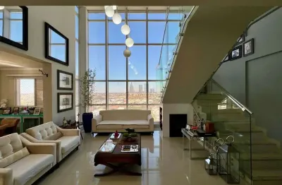 Linda cobertura duplex totalmente mobiliado com vista incrível