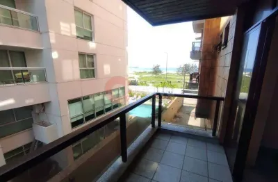 Apartamento linear com vista mar, 3 quartos, algodoal - cabo frio