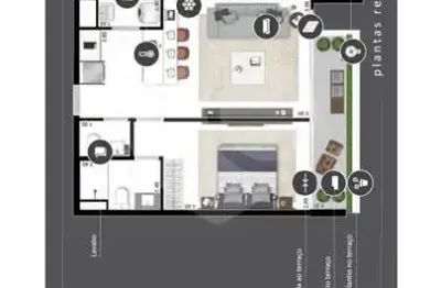 Apartamento com 1 quarto à venda na rua bento frias, 155, pinheiros, são paulo, 57 m2 por r$ 945.000