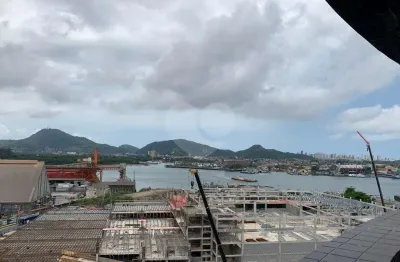 Sala comercial à venda na rua vereador henrique soler, 287, ponta da praia, santos, 47 m2 por r$ 590.000