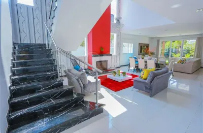 Casa em condomínio fechado com 4 quartos para alugar na alameda dourada, 107, residencial morada dos lagos, barueri, 483 m2 por r$ 16.000