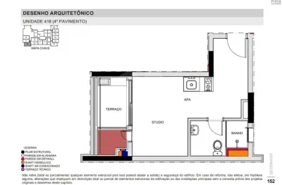 Apartamento com 1 quarto à venda na rua martins, 218, butantã, são paulo, 29 m2 por r$ 545.000