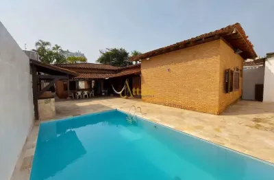 Casa térrea 200mts praia, 4 dorms., piscina, enseada