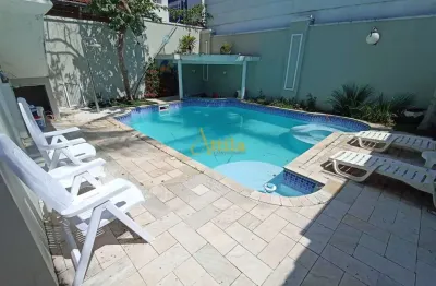 Casa 150mts praia enseada, 3 dorms., 4 vagas, piscina