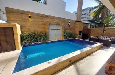 Casa 5 suítes, 100mts praia, 4 vagas, lazer, enseada