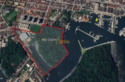 Terreno comercial à venda na avenida prefeito domingos de souza, 605, jardim santa maria, guarujá, 35000 m2 por r$ 115.000.000