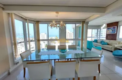 Cobertura 5 dorms., 3 vagas, vista para o mar, enseada