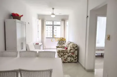 Apto 1 dorm., 2 salas, 1 vaga, 70mts praia pitangueiras