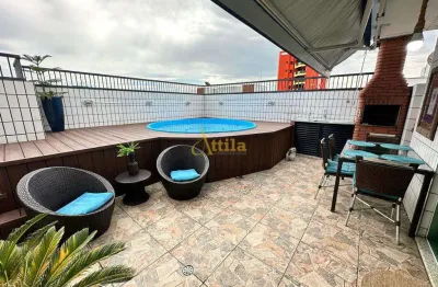 Cobertura com 3 quartos, enseada, guarujá - r$ 950 mil, cod: 6336