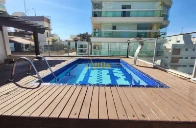 Penthouse 3 dorms., vista mar, 2 vagas, lazer, enseada