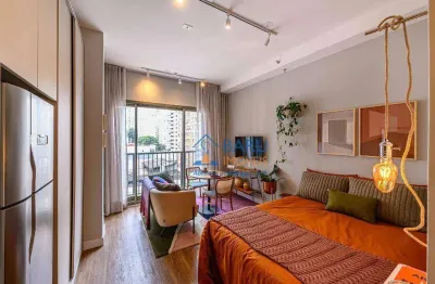 Studio com 1 dormitório para alugar, 25 m² por r$ 3.981,17/mês - santa cecília - são paulo/sp