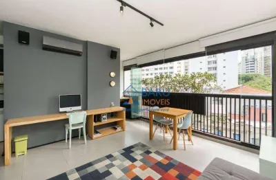 Studio com 1 dormitório à venda, 33 m² por r$ 450.000 - santa cecília - são paulo/sp