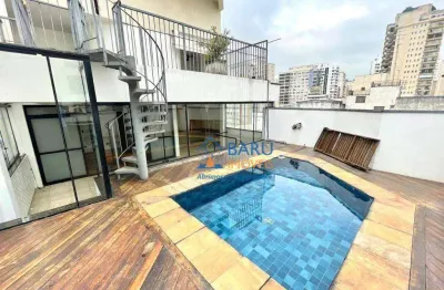 Cobertura com 4 dormitórios, 180 m² - venda por r$ 1.800.000,00 ou aluguel por r$ 10.400,00/mês - higienópolis - são paulo/sp
