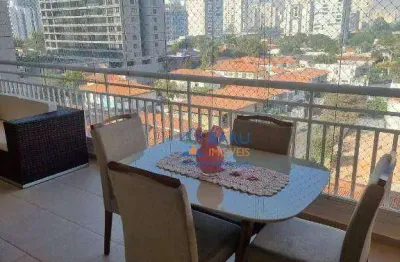 Apartamento com 3 dormitórios, 3 suítes, 3 vagas, para alugar, 156m² - brooklin - são paulo/sp