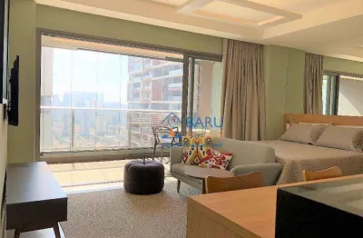 Studio com 1 dormitório à venda, 43 m² por r$ 800.000 - brooklin - são paulo/sp